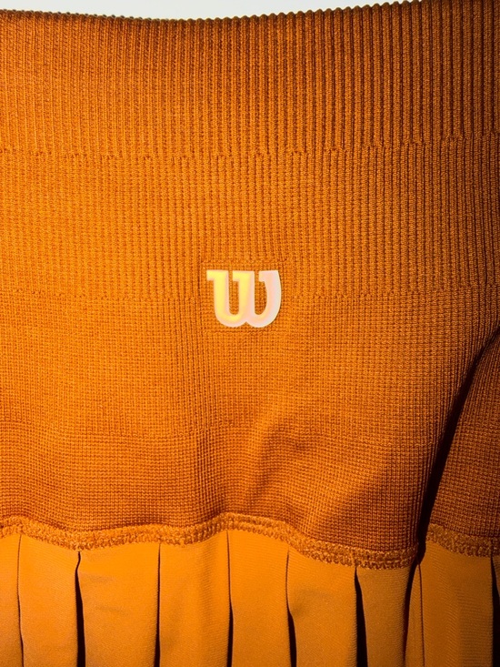 Wilson Midtown Tennis Skirt Bronze Burnt Orange XS - Picture 13 of 16